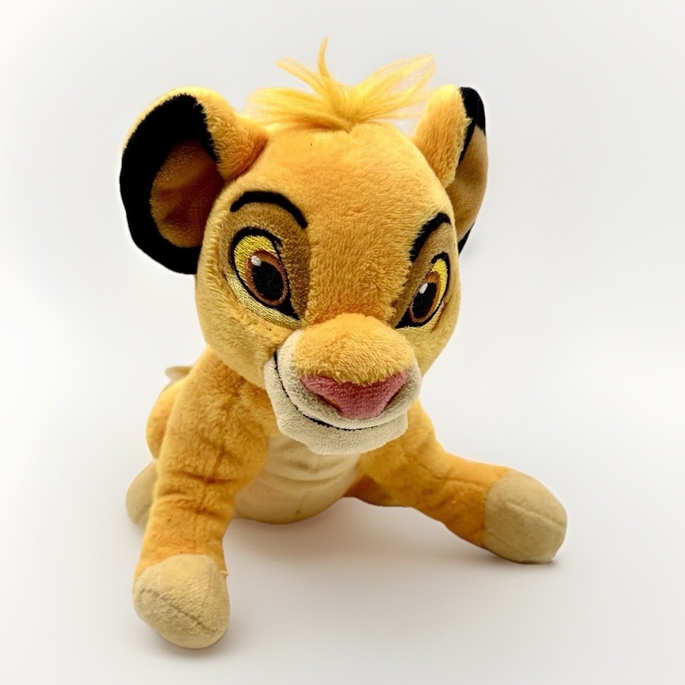 Disney Lion King Simba Plush Toy Disney Store‎ Original Yellow Lion Cub 8 inch
